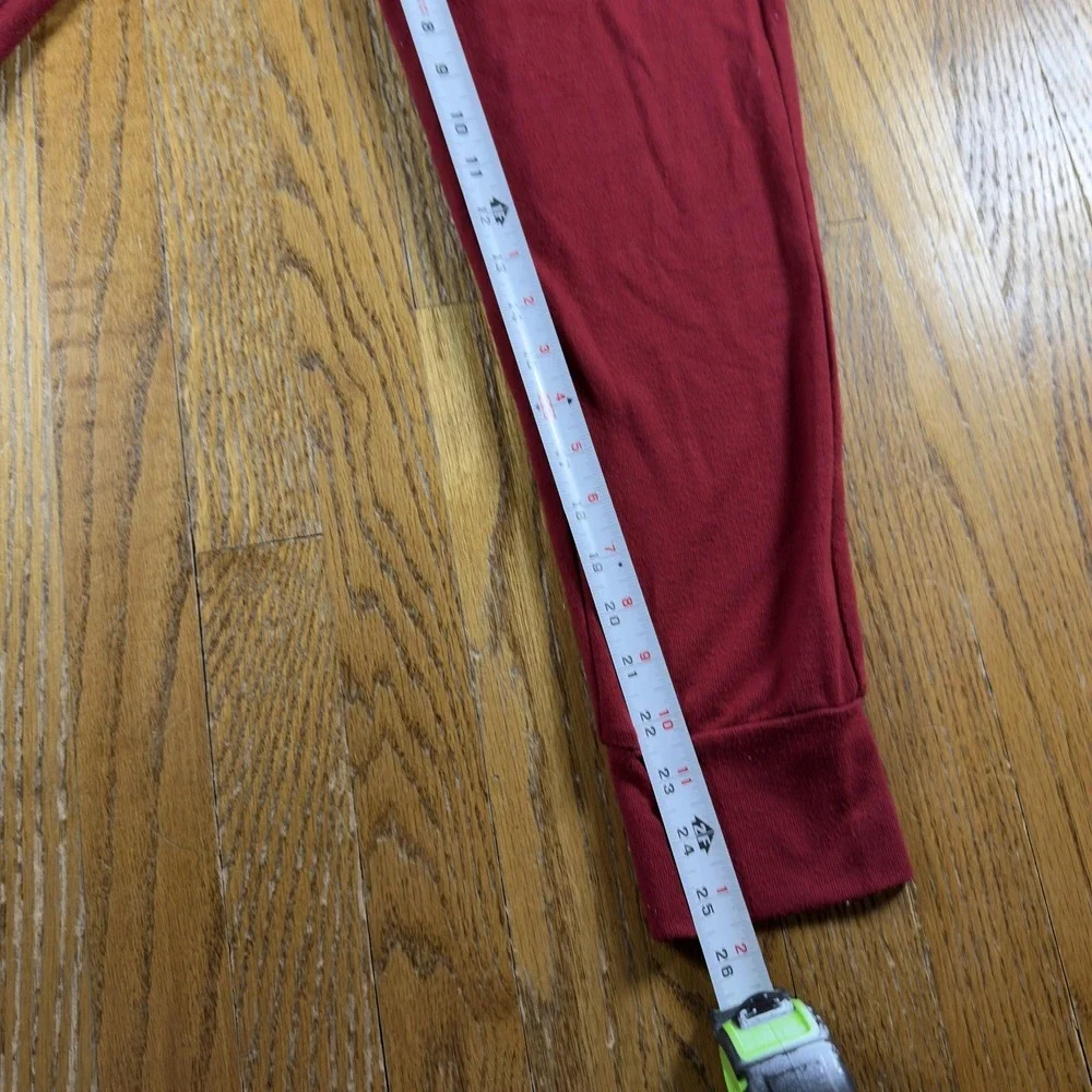 Banana Republic‎ Lounge Pants Mens Medium Red Knit Cuffed Jogger Elastic Waist